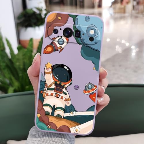 Coque Pixel 9 Pro XL motif floral antichoc et design astronaute