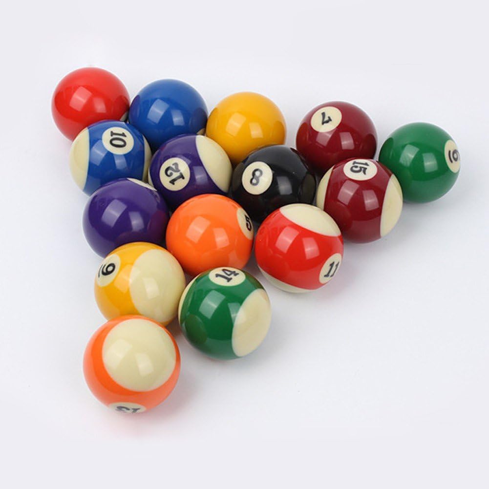 Jeu De 16 Boules De Billard De 38 Mm pour Adultes, Format Standard Américain.