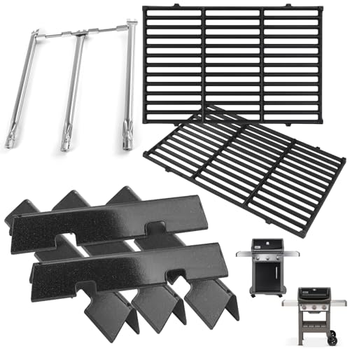 GS4 Spirit 2 Parts for Weber Spirit Grill Parts Spirit II/I 300 SER Replacement Accessories for Weber 67046 7636 69797 68843 3400302 Flavor Bar 67025 69787 Burner 7638 Grate&Crossover Tube 69899 67278