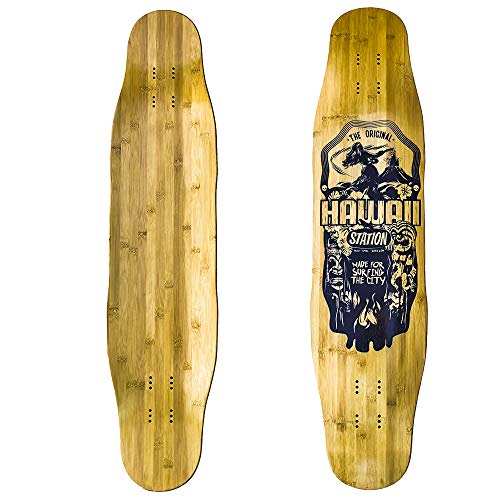 Station, Tabla Longboard Freestyle Freeride de Bamb� y Fibra de Vidrio