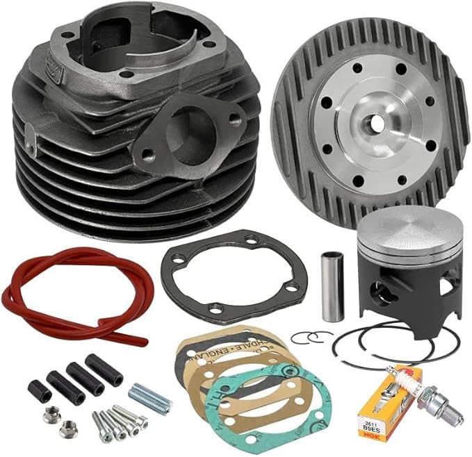 Gruppo termico VMC GS-60 144cc Ø 60mm, corsa 51mm, Candela Laterale adatto per Vespa 50 special n l r pk s xl hp Fl2 Ape