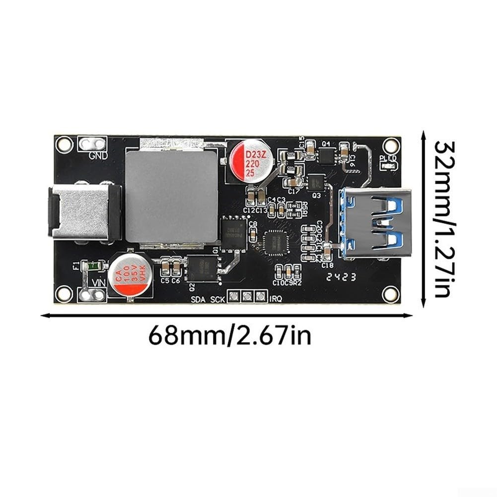 Cargador USB-C para PD 140W QC5 Entrada 6-30V Cargador USB-C