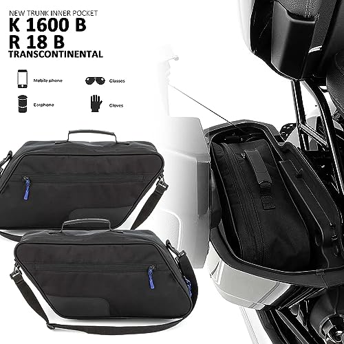 Bolsa interna para alforjas BMW K1600B y R18, par negra miniatura 3