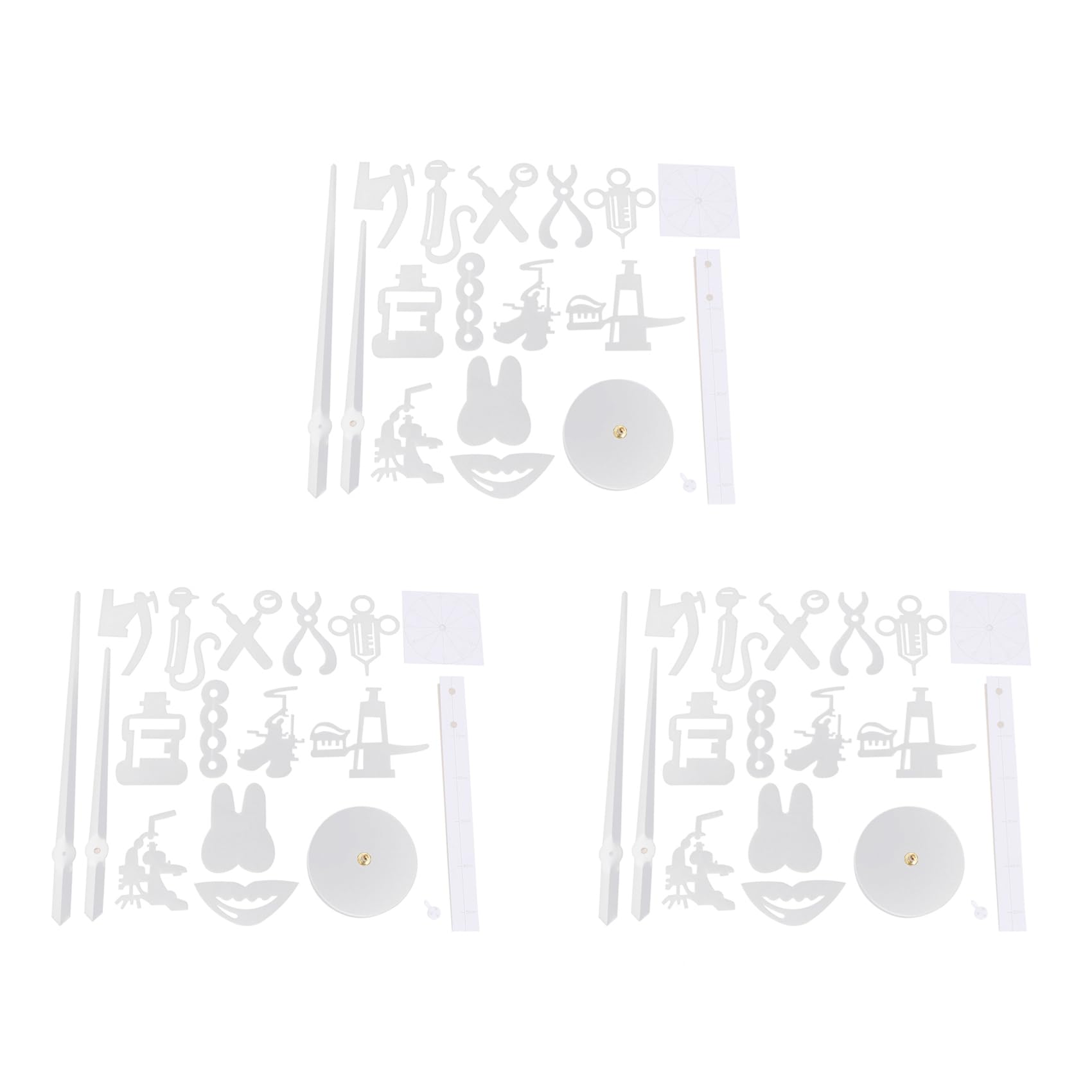 Hndhbfgrt 3X Dentist DIY Giant Wall Clock Dental Doctor Oversized Wall Clock Big Needle Mirror Dentist Decor Silver