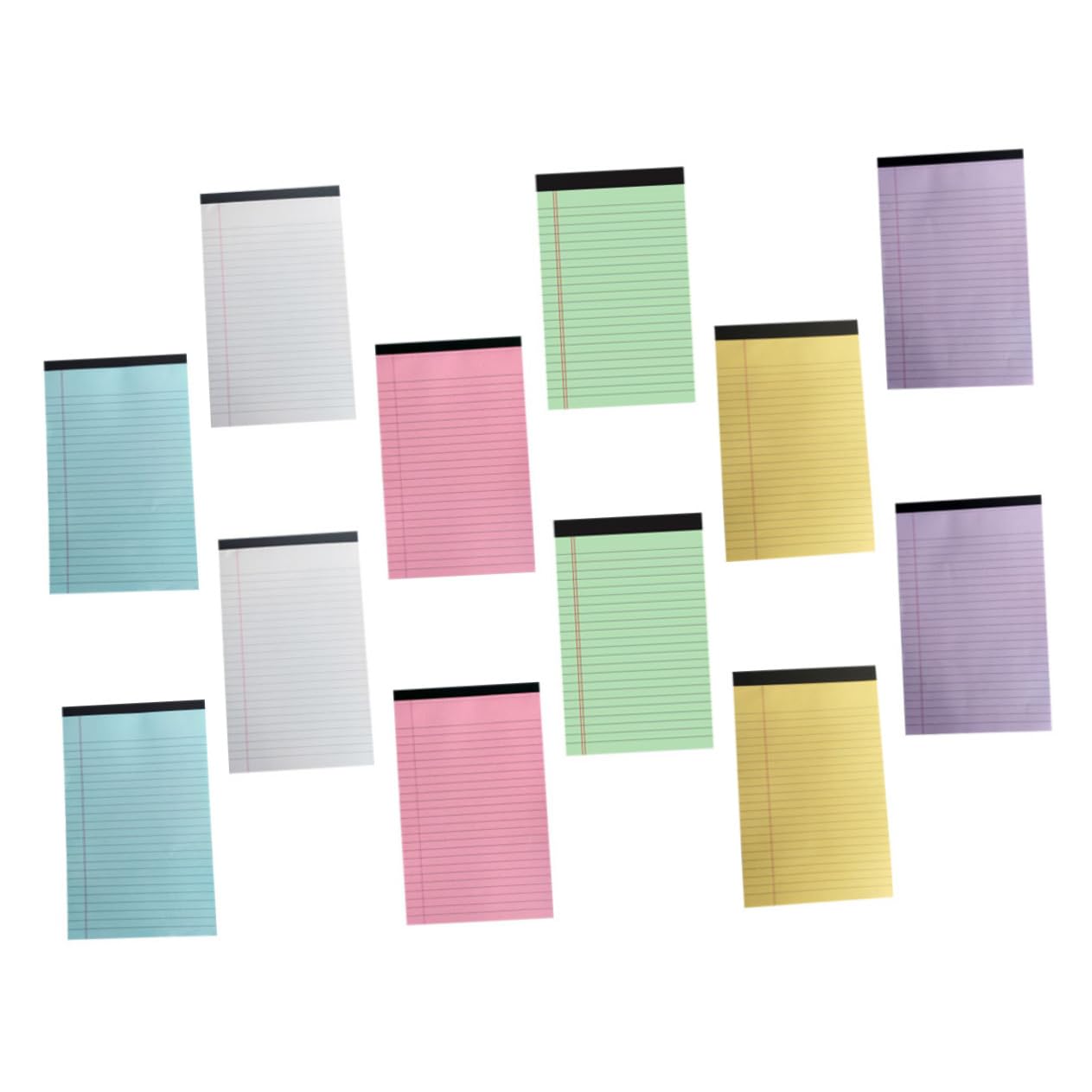 DOITOOL Confezione Da 12 Blocchi Di Appunti Colorati Strappabili Formato A5 Piccoli Quaderni Colorati Blocchi Di Carta A Righe Per Casa Ufficio Scuola Attività Commerciale