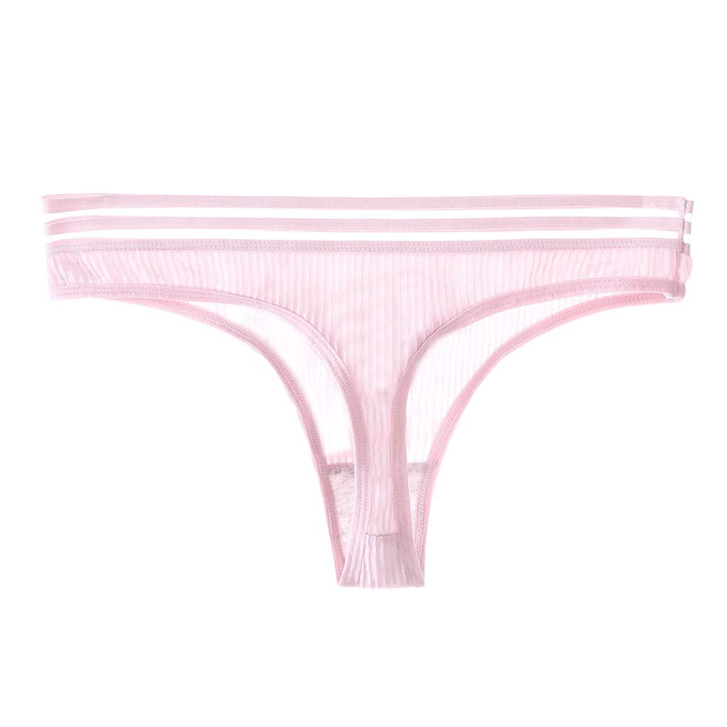 Seamless Thong, String Sans Couture Soie Glacée String Femme Translucide Sexy Ultra-mince 3 Coffrets Cadeaux (Color : A, Size : L)