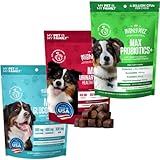 Mighty Petz MAX Glucosamine Mobility Chews for Dogs MAX Cranberry MAX 5-in-1 Probiotics for Dogs UTI...