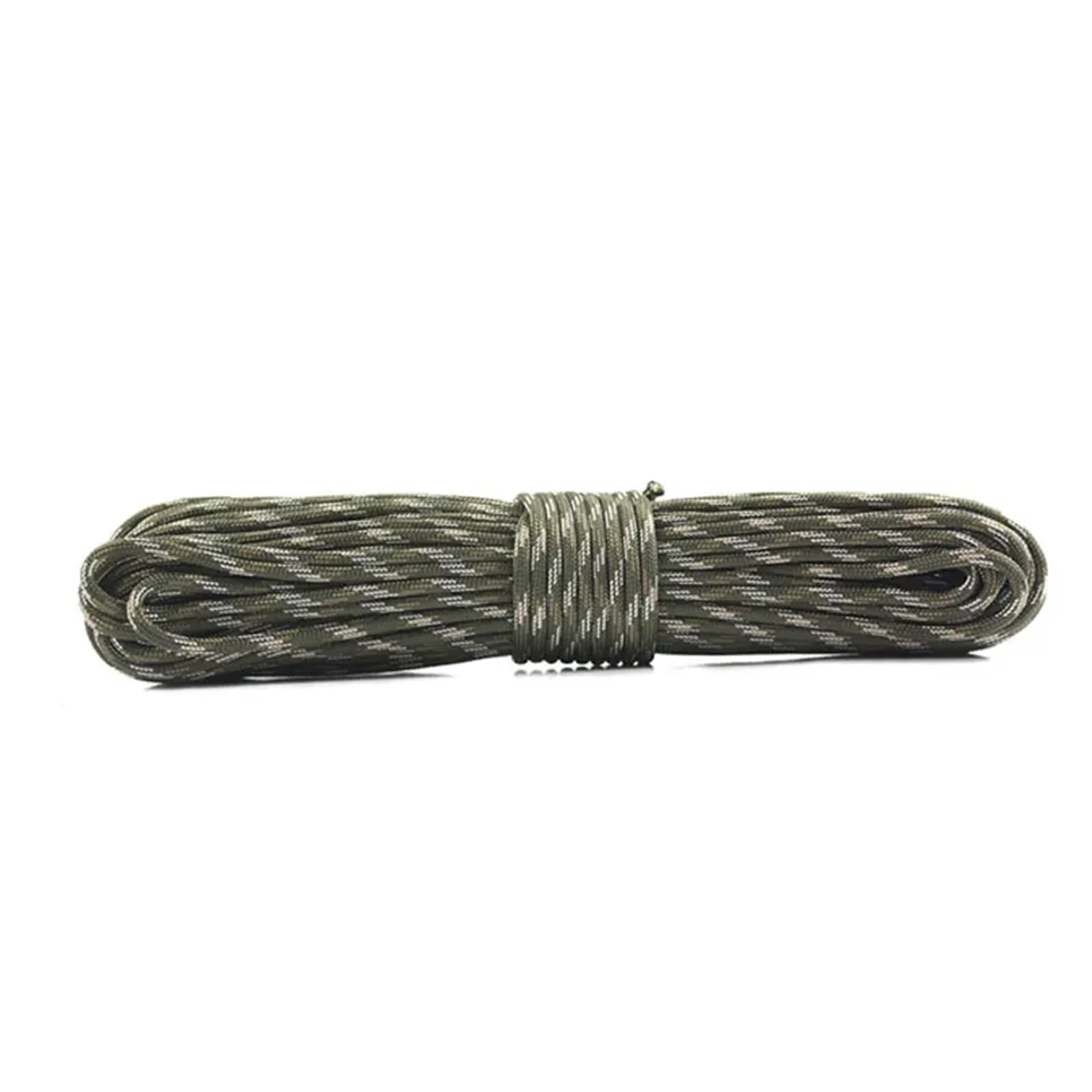 Paracord 31m 100 ft 10 Core 550 Paracord 4mm Survival DIY Bracelet Outdoor Fishing Tent Climbing Rope for Camping Accessories(Green3)