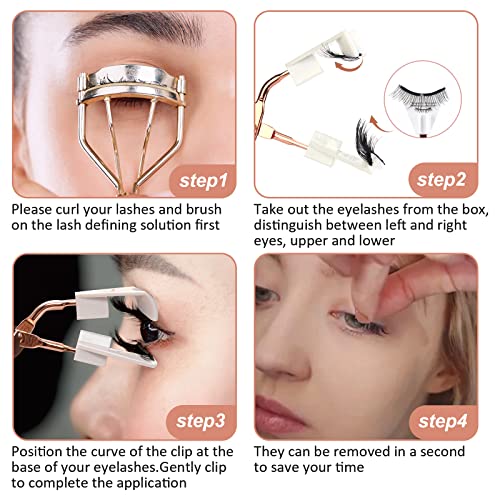 Mlen Ciglia magnetiche morbide di alta qualità 3D