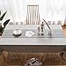 Lamberia Cotton Linen Tablecloths with Tassel for Rectangle Tables Heavyweight Burlap Table Cover for Kitchen Dinning Tabletop Decoration (Gray, 55