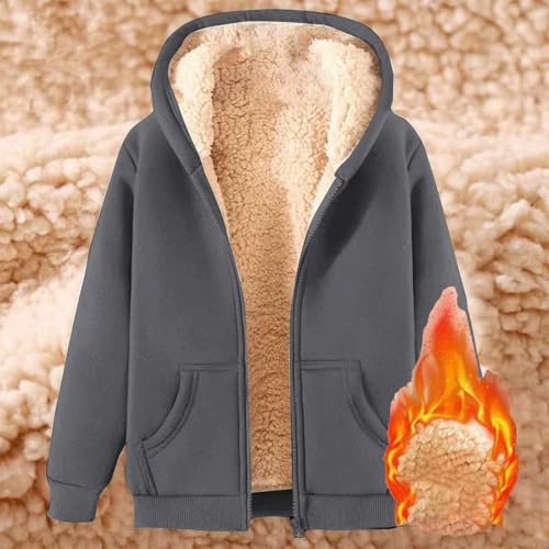 Womens Zip Up Hoodies 2025 Casual Oversized Fleece Jacket Trendy Y2K Hoodie Winter Sherpa Jacket Warm Coats Pockets3