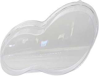 bysonice Remplacement de Voiture en Plastique Transparent Couvercle de BoîTier de Phare de Voiture Pare-Chocs Avant Rondelle de Phare Grille de Phare apte à Mercedes-Benz W203 01-07