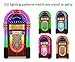 Crosley CR1215A-WA Full Size Digital Bluetooth Jukebox with CD, AM/FM Radio and Color Changing LED Lights, Walnut