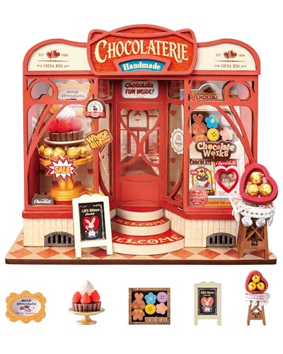 Rolife DIY Miniature House Kit 1:32 Chocolate Shop...