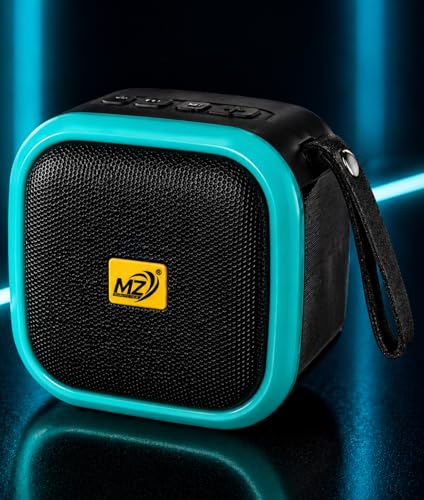 Image of 10W Wireless Bluetooth Speaker with Deep Bass, TWS Function, Type-C Fast Charging, 3-5 Hours Playtime, Portable Mini Speaker with FM /USB /TF Card Support & Bluetooth 5.0 (Aqua)