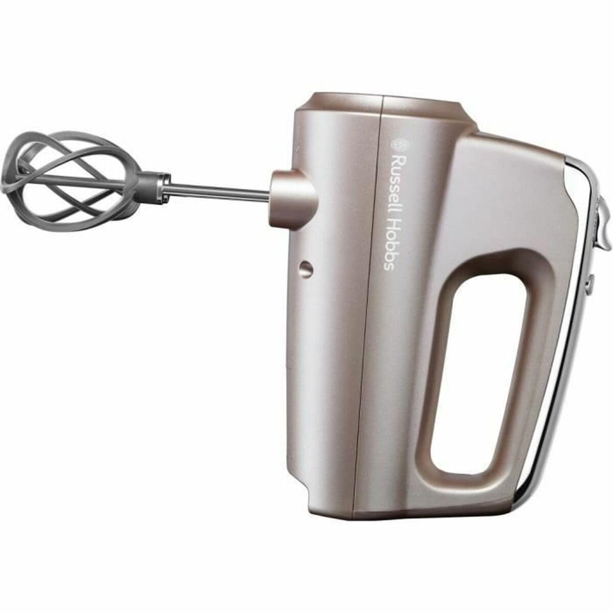Russell Hobbs Handmixer [Handrührgerät inkl Aufbewahrungsbox für Zubehör] Swirl Quartz (4 Geschwindigkeitsstufen + Turbofunktion, 2 Helix-Rührbesen aus glasfaserverstärktem Nylon, 2 Knethaken)25892-56