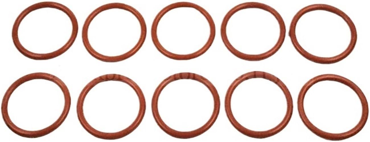 10 in 1 Sealing O Rings Small Red Gaskets External Diameter 24mm Spare Parts of Valve Rod Soft Ice Cream Machines Accessories