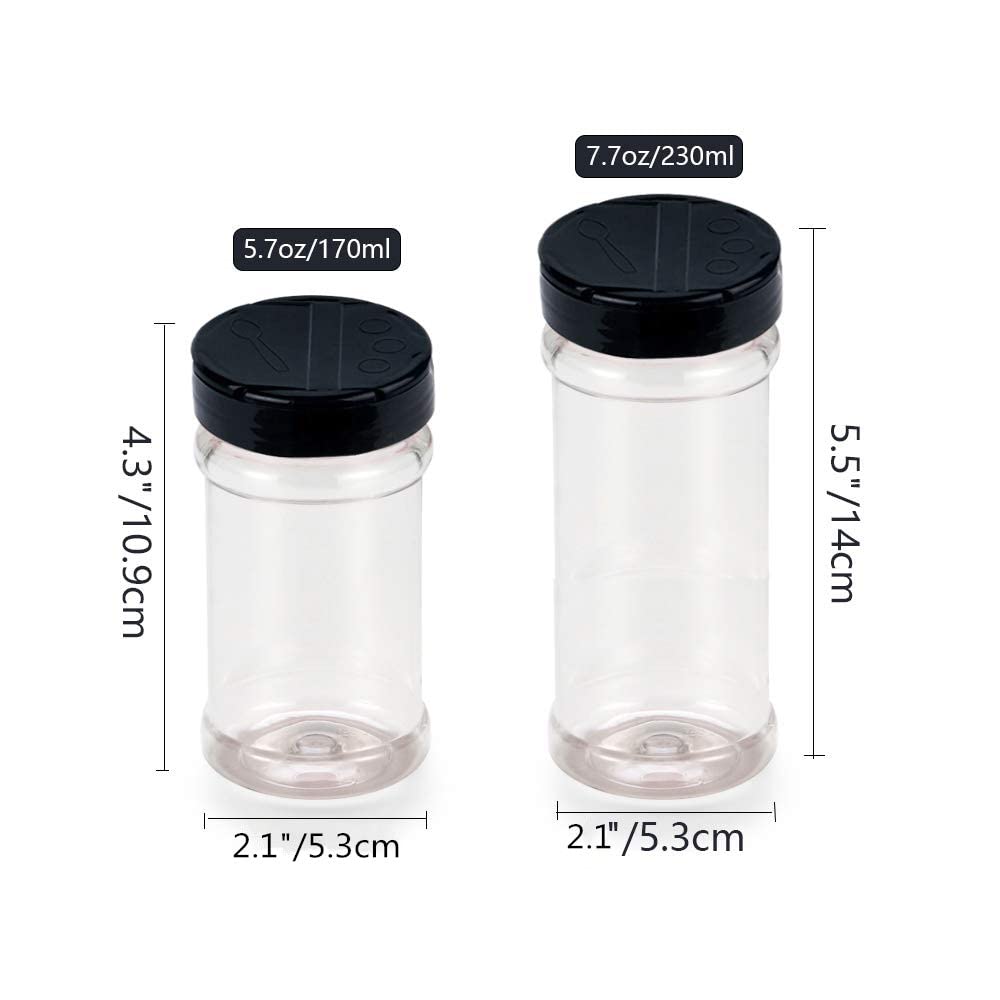 Ljdeals Gewürzgläser 12 Stück – Mit Siebverschluss, 28 Ml, BPA-frei, Für Küche, Camping & Basteln