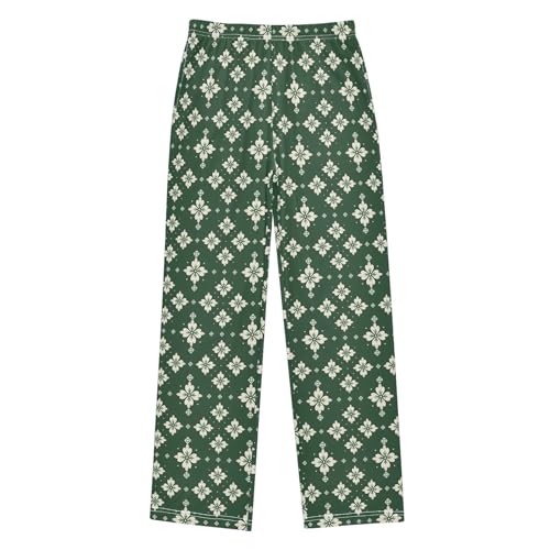 St. Patrick's Clover Green 11 Long Pajama Pants Bottoms Soft Sleepwear with Pockets