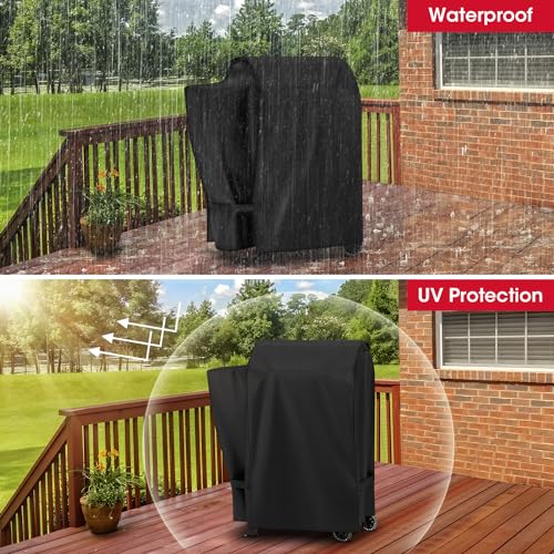Unicook Waterproof Pellet Smoker Cover Compatible with Pit Boss Lexington by UNICOOK - Used condition - Image 7