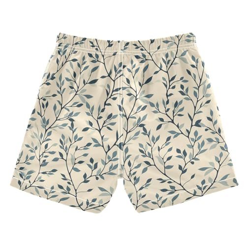 Branches Leaf Boys Swim Trunks Toddler Shorts Swimwear Boardshorts2