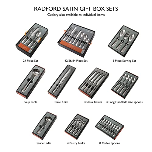 Robert Welch Radford Satin Small Coffee Spoon, Set of 8. Suitable for Espresso Small Coffee. Made from Stainless Steel. Dishwasher Safe - Image 2