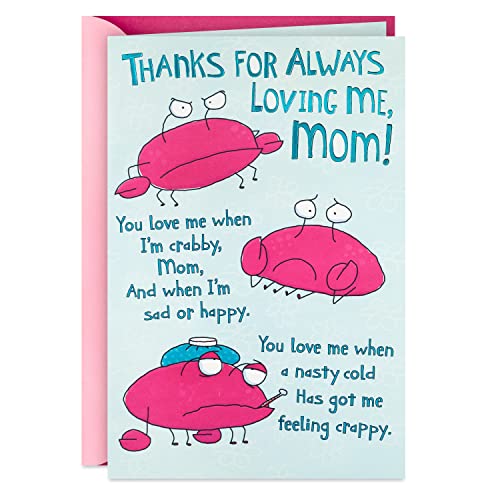 Hallmark Birthday Card for Mom Pop Up Crab