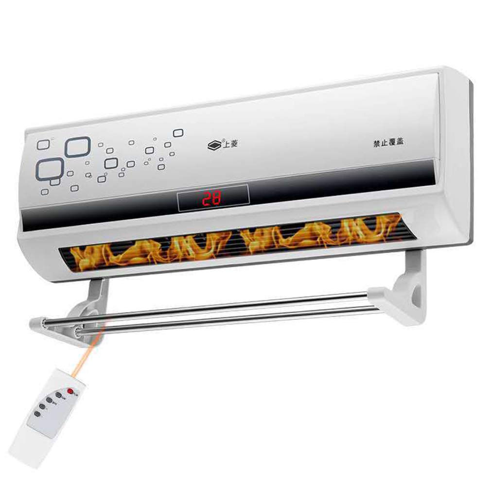 Amazon.com: ALUS- 2KW Home Ceramic PTC Fan Heater,Wall-Mounted Remote  Control Convector Heater with 3 Heat Settings,Waterproof Electric Heating  for Bathroom : Home u0026 Kitchen