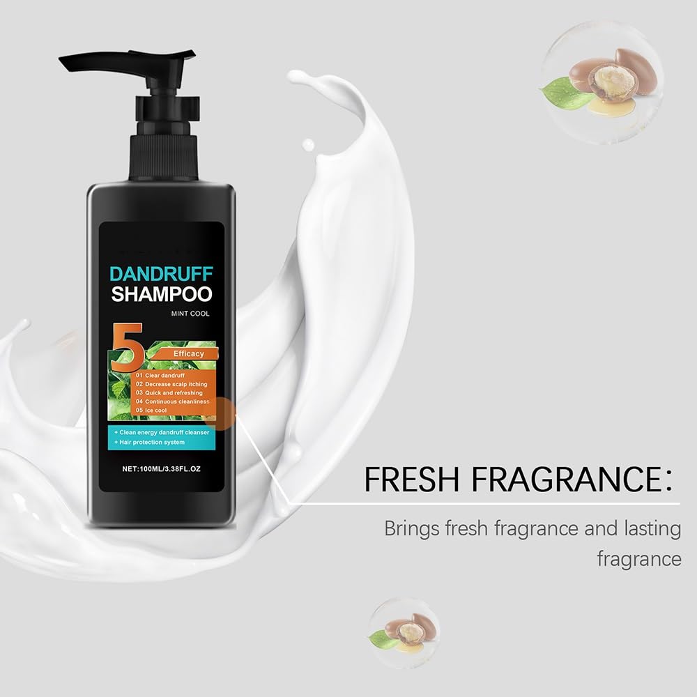 Shampoo detergente quotidiano for capelli con olio di noce, detergente delicato con schiuma rinfrescante for sollevare i residui superficiali e lasciare i capelli setosi