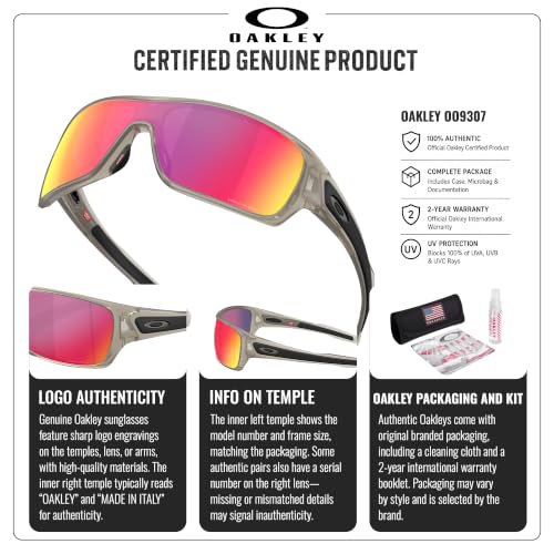 Oakley TURBINE ROTOR OO9307 Shield Sunglasses With Official Eyewear Kit - image 4