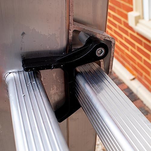 HOMEMASTER® 3 Section Extension Ladder | 150kg Load Capacity | Anti-slip Rungs, Auto-Locking Clips | Lightweight Aluminium Ladders | 6.50m 6 HOMEMASTER® 3 Section Extension Ladder | 150kg Load Capacity | Anti-slip Rungs, Auto-Locking Clips | Lightweight Aluminium Ladders | 6.50m - Image 6