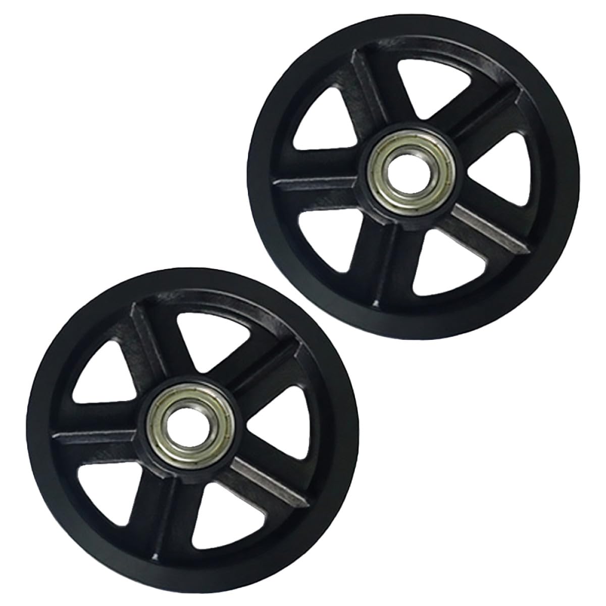 Roulettes de porte de grange coulissante LIFKOME | Lot de 2 poulies de guidage