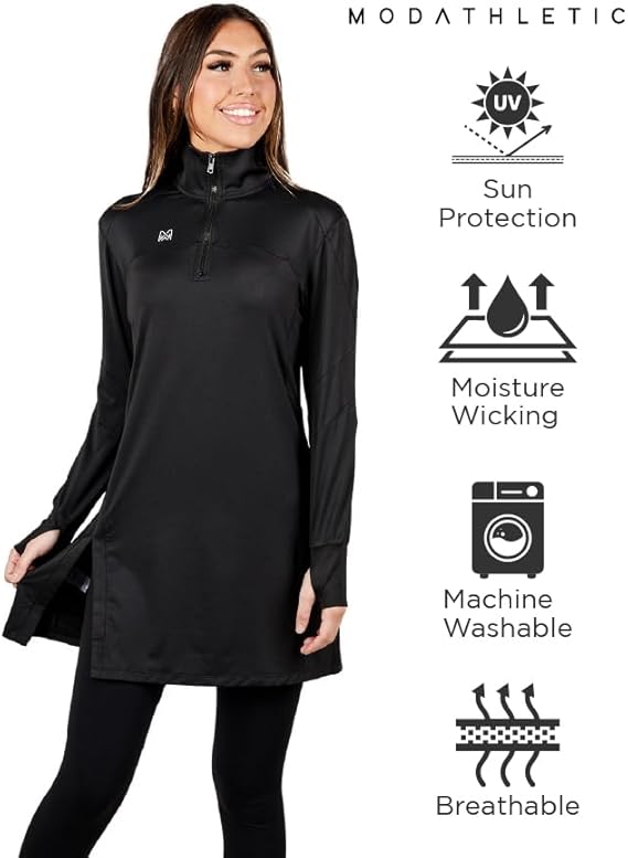 Modest Women's Gym Top - Functional Performance Wear