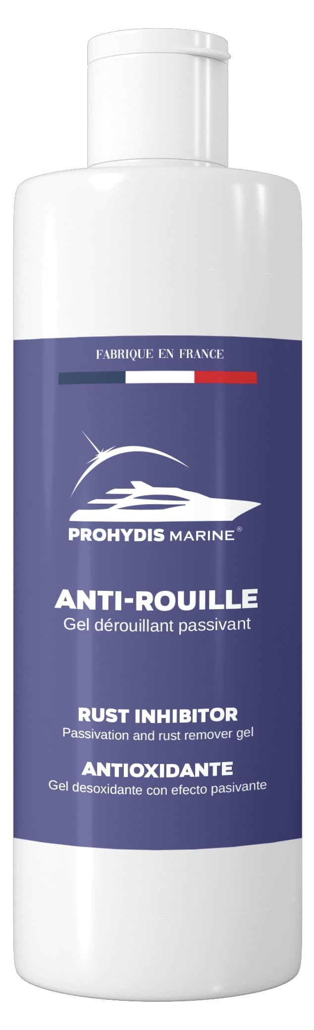 Gel Dérouillant Prohydis Marine - Pour Inox, Aluminium Et Acier - Fabriqué En France - Produit Bateau Professionnel