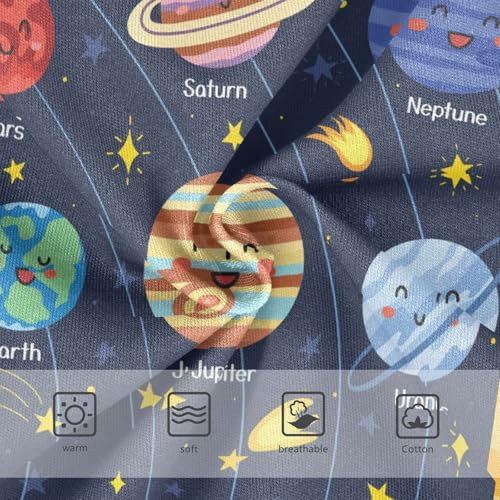 Wusikd Solar System Girls' Underwear Cotton Planets Girls Briefs Soft Toddler Underwear 5T3