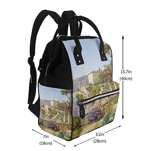 Sac à dos à couches mixte paysage marin multicolore taille unique voyage - 2