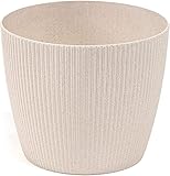 Composición: plástico Lamela Macetero Magnolia Jumper, 260 mm, Blanco
