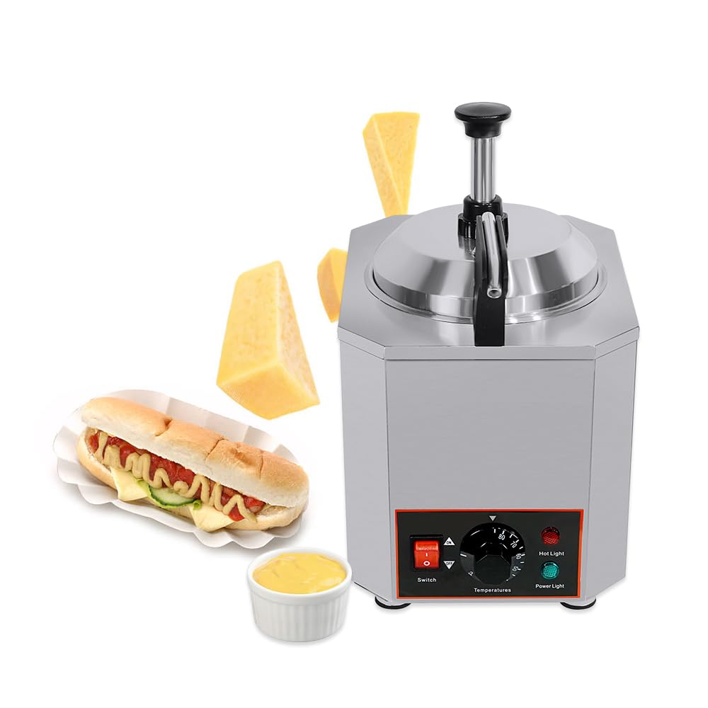 Dispenser per salse, macchina per scaldare formaggio al cioccolato, capacità 2 l, temperatura 30-85 ℃, ideale per feste, eventi e servizi alimentari