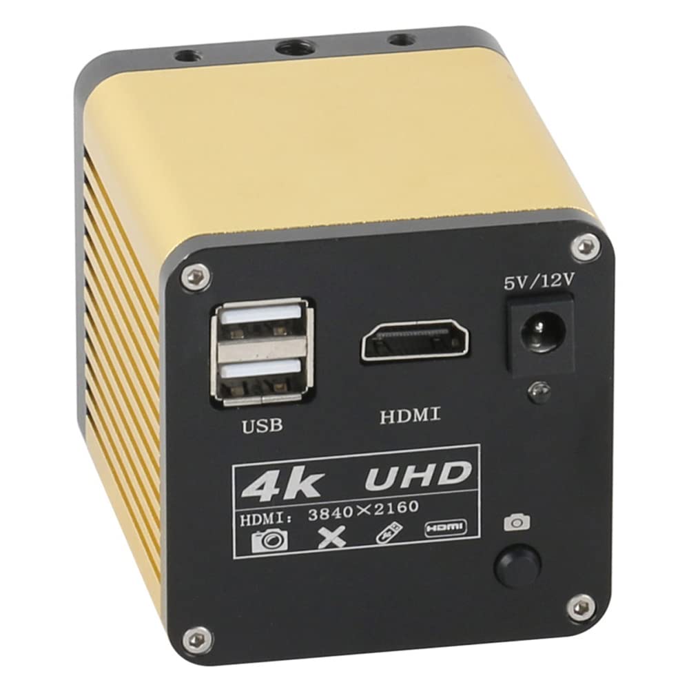 Microscopio Industrial Digital 4K 1080P HDMI, cámara de medición, Lupa electrónica, Almacenamiento en Disco U con grabadora de vídeo y Lente de Montaje en C 120X