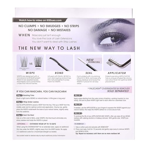 3. Bild von Kiss Falscara Wimper - Starter Kit 01 Schwarz