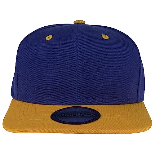 Image of Gelante Plain Blank Flat Brim Adjustable Snapback Baseball Caps Wholesale LOT 12 Pack