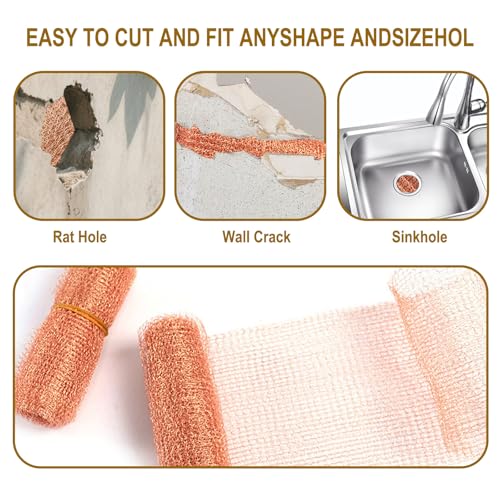 Calenxy Kupferband Gegen Schnecken 12.7cmx10m, Kupfernetz Schneckenzaun Kupfernetz, Schneckenschutz Hochbeet Geeignet für Verhindern Gartenmaus Nacktschnecken