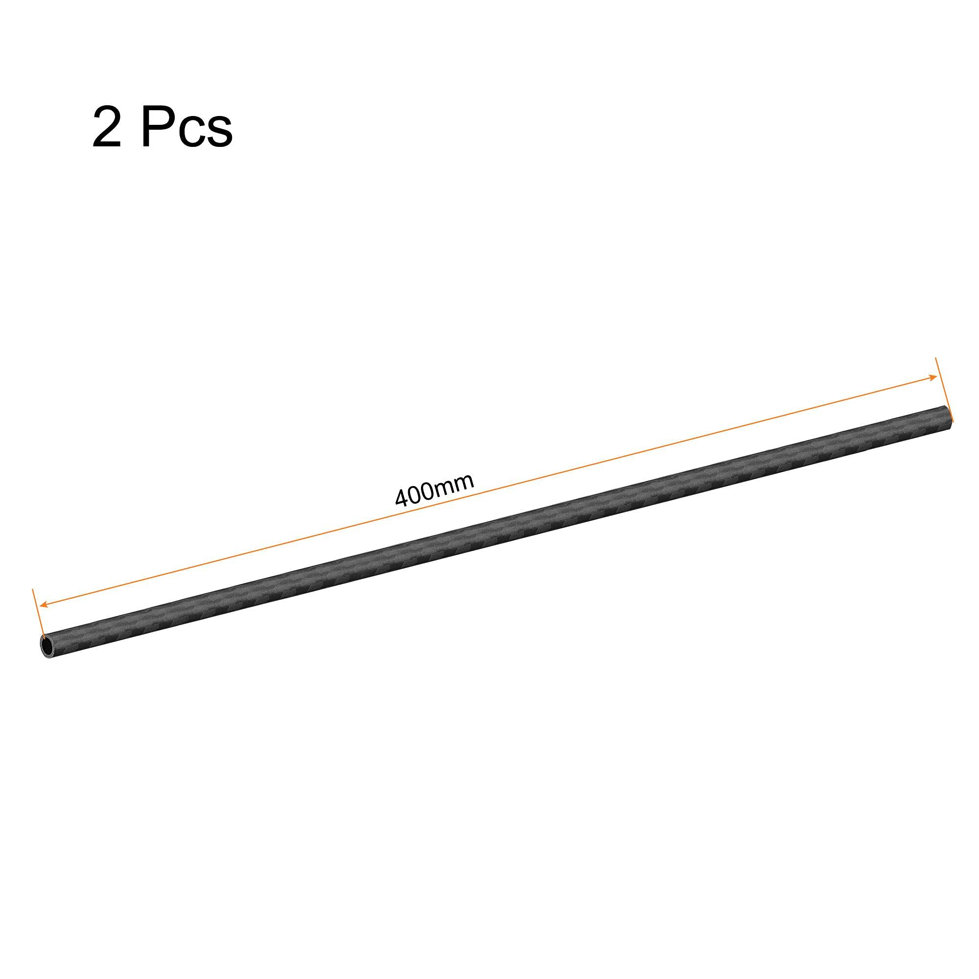 Uxcell Carbon Fiber Round Tube 16x14x500mm 3K Roll Wrapped Matt For RC Airplane 1 Pack - View #10