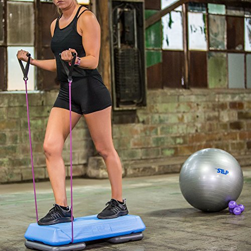 The Step Original Body Fusion Circuit-Size Aerobic Platform Set Includes Stability Ball, 3 Lb. Dumbbells, Resistance Band, And Streaming Videos #TOP6