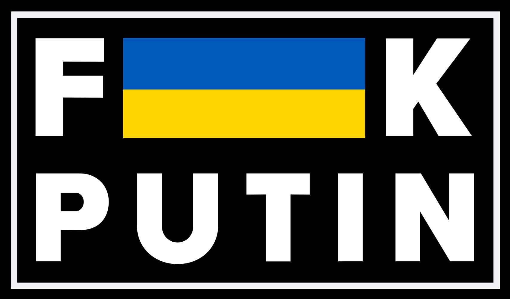 10 Pack Fuck Putin Stickers Ukraine Flag Funny Anti Putin Car Bumper Laptop Window Wall Vinyl Waterproof Decal Sticker