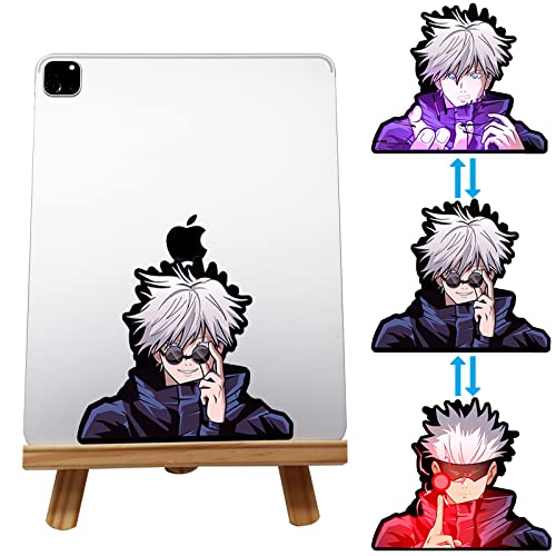 3D Jujutsu Kaisen Stickers Car Decal Waterproof Car Decals Japanese Manga Motion Sticker for Automotive Computer Laptop Skateboard ipad Wall Decor Cool Stickers Kids Anime Gifts (Ju-Satoru01)
