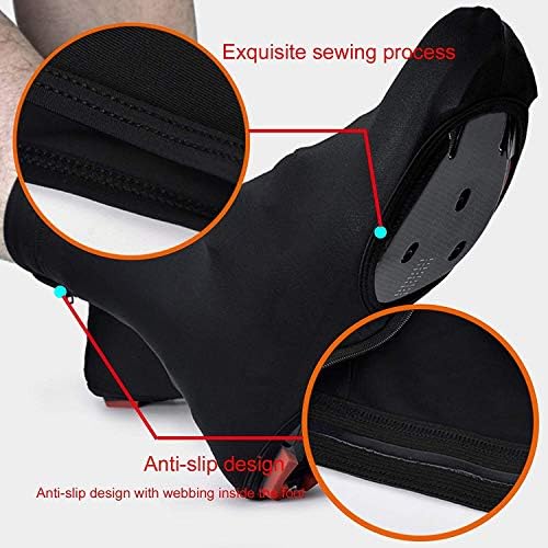 Waterproof Silicone Shoe Covers for Cycling & Outdoor - Thermal Overshoes for Men & Women, Winter Road & Mountain Bike Protection, Size C (Large), Color C