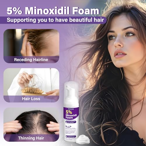 5% Minoxidil Foam for Women Hair Growth Foam Suitable for Hair Thinning Receding Hairline - image 8