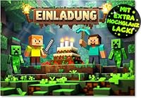 VULAVA 12x Gaming EINLADUNGSKARTEN KINDERGEBURTSTAG Junge Mdchen - die Gamer PARTY Karten sind die Gamer EINLADUNG fr Jungen Mdchen Kinder GEBURTSTAG Einladung VIDEOSPIEL Game-Controller SPIELEABEND