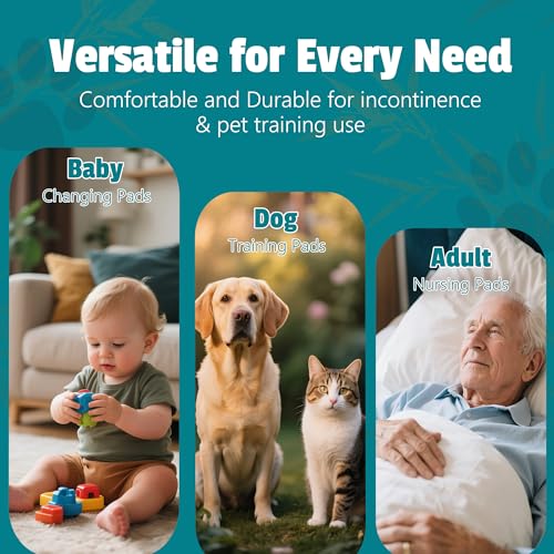 Image of Bulubaky Charcoal Super Absorbency Puppy Pads, Activated Carbon Odor-Control XXXL 36 inchx36 inch Leak-Proof Pet Training Pee Pads, Disposable Potty Pads for Dogs Cats, Rabbits